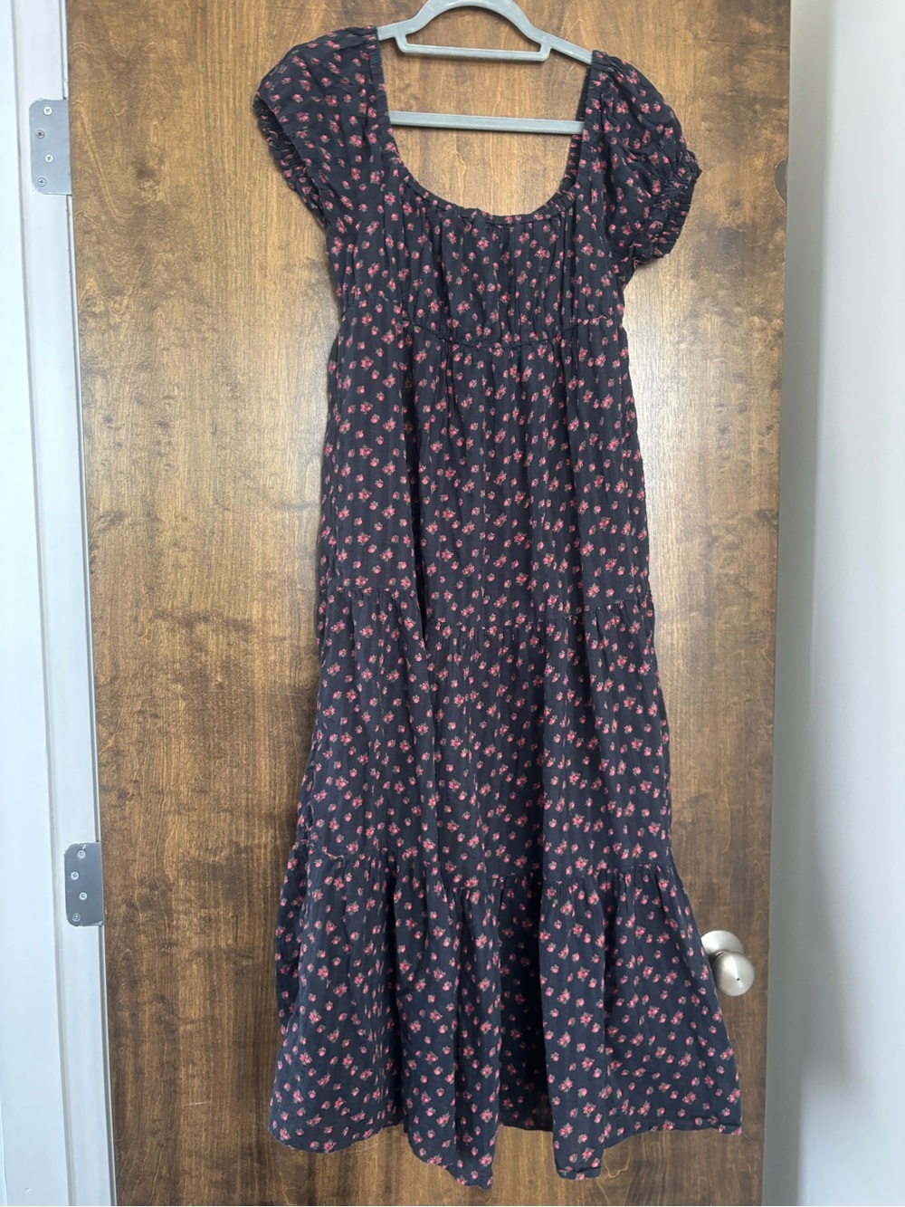 AE Off-The-Shoulder Tiered Babydoll Dress